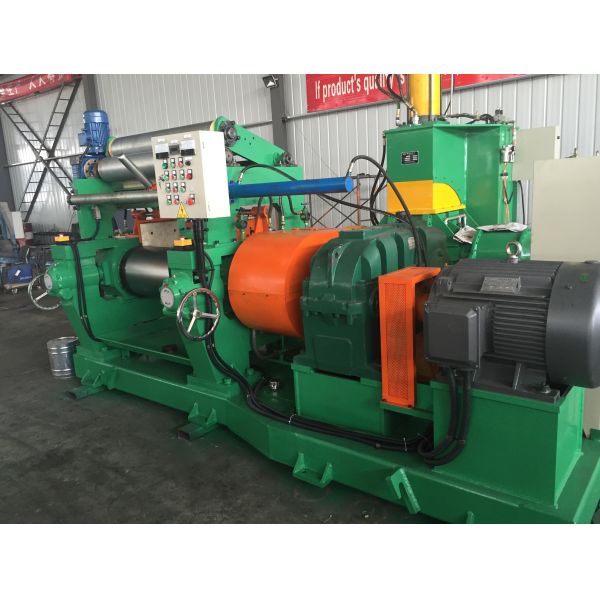 16" Roll Diameter PLC Control Stainless Steel Rubber Mixing Machine Open Rubber Mixing Mill