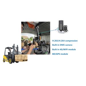 Forklift Camera System Video Recorder DMS,BSD,Speed Sensor And Alarm Reminder,