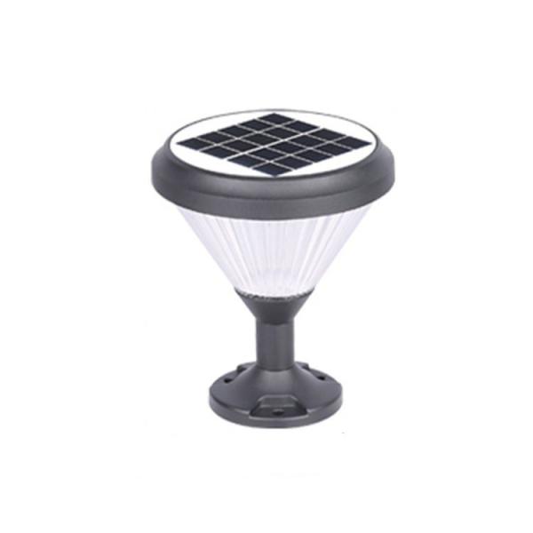 Aluminum PC Material Solar Powered Fence Post Cap Lights With Leds For Garden