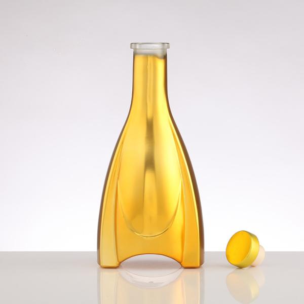 Quality Customized Empty Glass Bottles for Electrogilding Vodka Whisky Spirit Tequila Liquor for sale