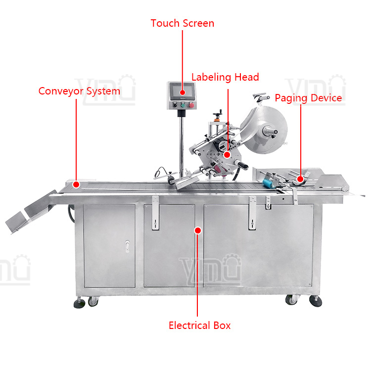 HighSpeed 200pcs/min Automatic Flat Surface Label Applicator Bag Labeling Machine for Plastic and Paper Label Sticker Applicator