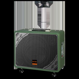 Wood Rechargeable Trolley Speaker With Bluetooth USB TF AUX In