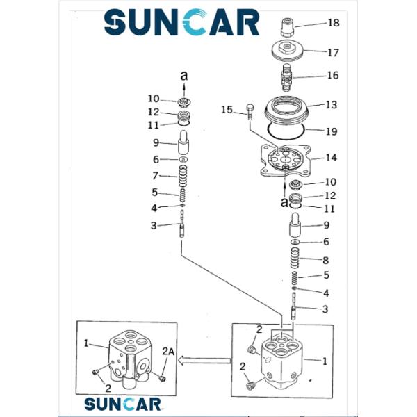 Pilot Valve Sealing Kit 702-16-01042 7021601042 for Komatsu PC200-5C