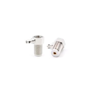 UHF Female Bulkhead Right angel Connector for RG58