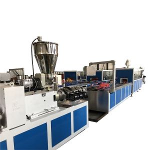 China Computerized PVC Profile Extruder with Machine Length of Around 18m on sale