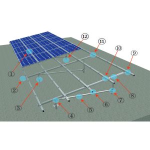 Wholesale Adjustable Aluminum Solar Panel Mounting Kit Systems , PV Solar Mounting Systems from china suppliers