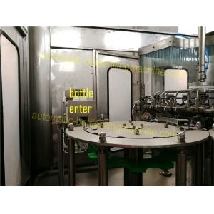 PLC Control Juice Bottle Filling Machine With Washed Water Recycling System