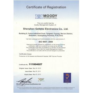 Getd Tech (HK) Co., Ltd Certifications