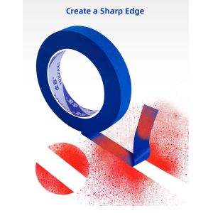 Custom High Temperature Resistance Blue Masking Tape Painting Refinish