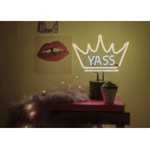 Wholesale Yellow Neon Light Desk Lamp Neon Wall Sculpture Ac 130V Adapter from china suppliers