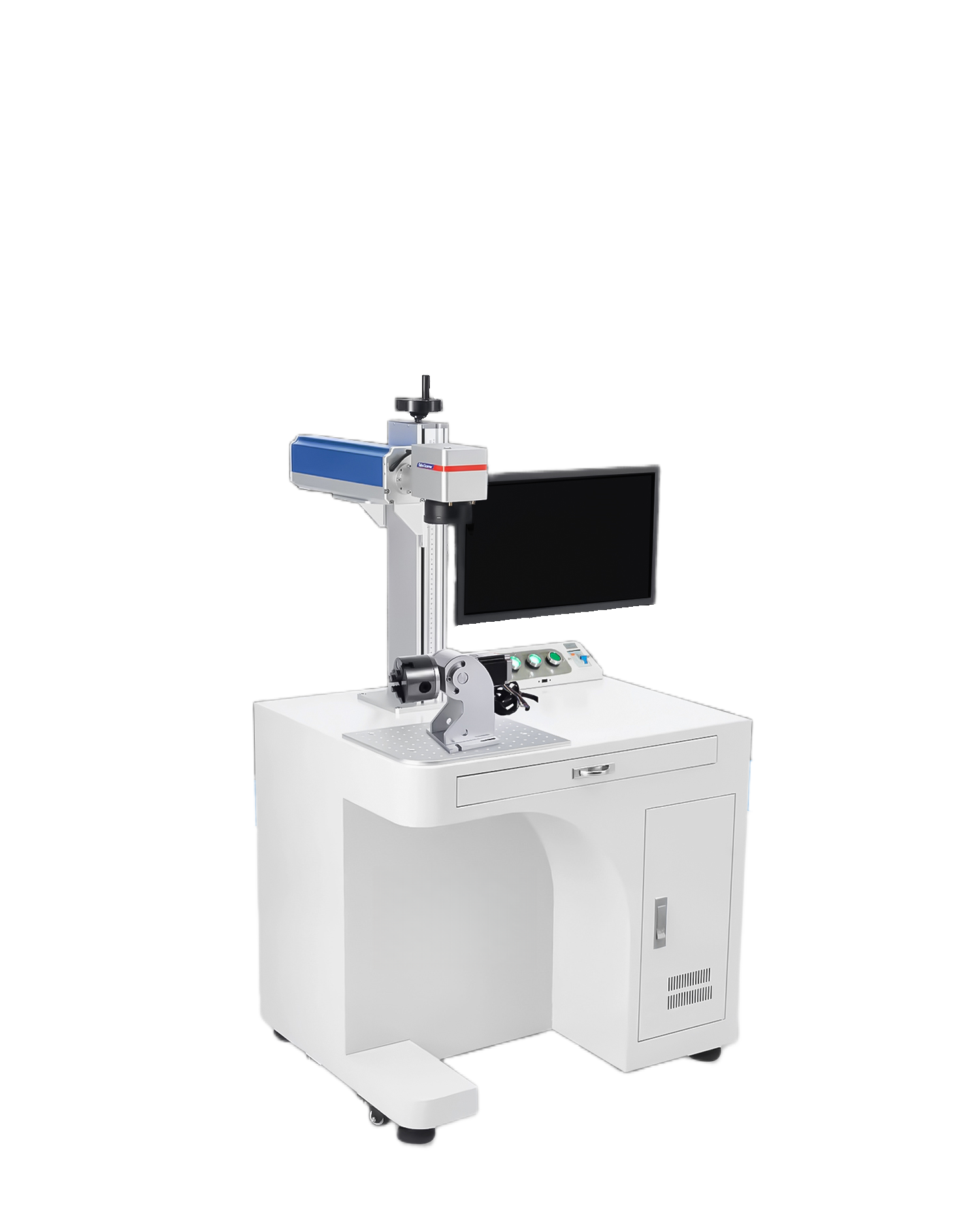 High Performance Fiber Laser Engraving Machine 50Watt Plastic Metal Laser