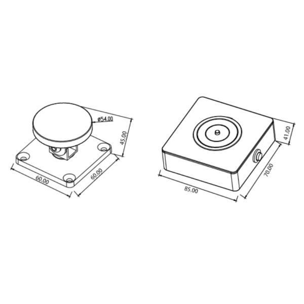 BL06 Floor and wall mount door holder wall mounted