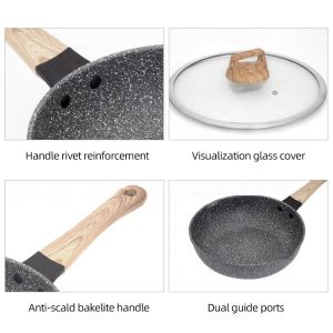 New Arrival Induction Omelet Pans Maifan Stone Coating Aluminum Frypan Non Stick