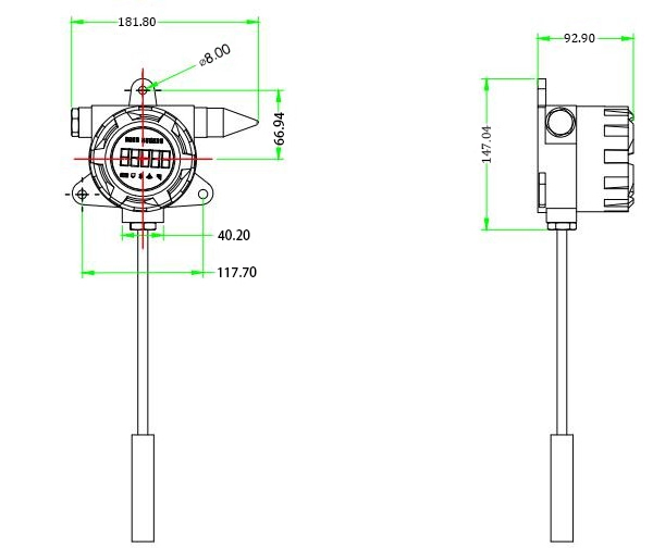 Explosion Proof Submersible Level Sensor Transducer 4G Wireless