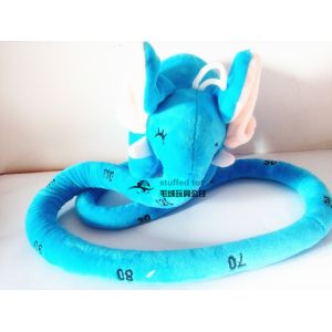 Plush Blue 120cm Elephant Toy Stuffed Soft Surface Easily Hang Small Eye Cool