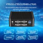 Intel N5000 J4125 4 Core Mini PC With Dual LAN 6 COM And DDR4 Up To 8G
