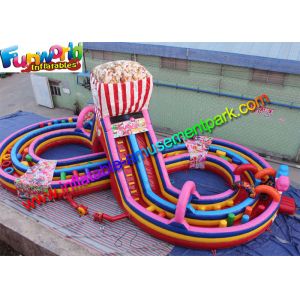 School Inflatable Obstacle Course Funworld Commercial Grade Giant Candy