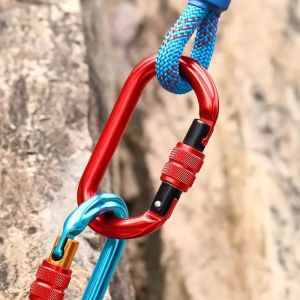 Industrial Applications 25kN Round Aluminum Locking Carabiner Clip with Snap