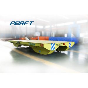 Rail Traveling Flat Electric Material Transfer Cart , Heavy Duty Handling