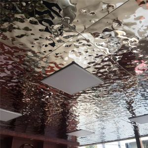 decorative stainless steel sheet embossed water ripple sheet for ceiling panel