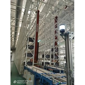 Laser Barcode Dual Pallet Stacker Positioning System 1mm Repeatable Electric