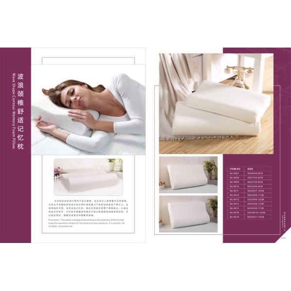 Flat Softest Contour Dream Memory Foam Pillow Stomach Sleeper , Non Allergenic