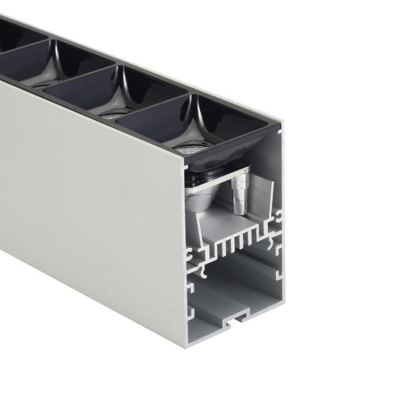 Quality Led strip aluminium profile Width54mm High80mm Driver In LED Aluminium Profile with lens for sale