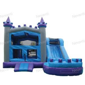 Wholesale Colorful PVC Cartoon Character Inflatable Bouncer Jumping Bouncy Castle with Slide from china suppliers