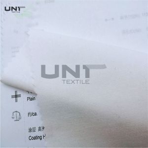 Eco Friendly Woven Fusible Interlining Double Dot 100% Polyester Adhesive
