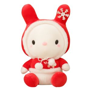 ODM Skin Friendly 20cm Snowflake Rabbit Plush Toy