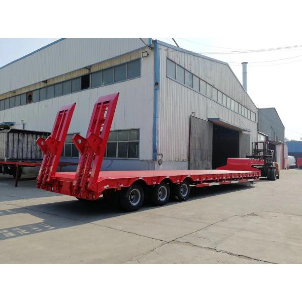3 Axles 50/60/80/100 Tons Low Bed Lowboy Loader Drop Deck Heavy Duty Dolly Semi