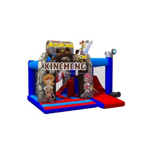 Wholesale Kids Inflatable Pvc Bounce Castle With Slide for Outdoor Party Fun and Backyard Entertainment from china suppliers