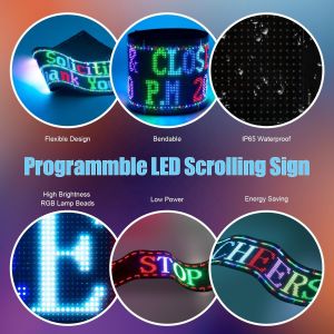 Large Size Remote Control Version Bluetooth App Control Led Flexible Display