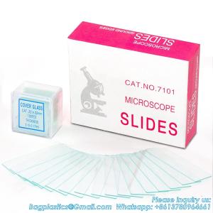 China Microscope Slides And Covers, Blank Glass Slides For Microscope Set - 50 Slides, 100 Coverslips - For Microscopy on sale
