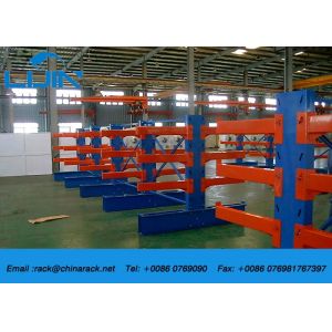 Adjustable Cantilever Racking Systems , Cantilever Steel Rack Loading 2500kg /