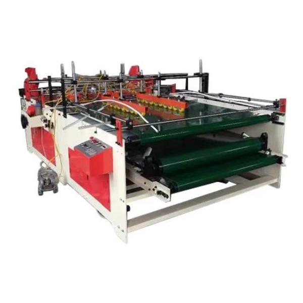 Quality Semi Automatic Carton Folder Gluer Crash Bottom Lock Folder Gluer Machine for 2000 KG for sale