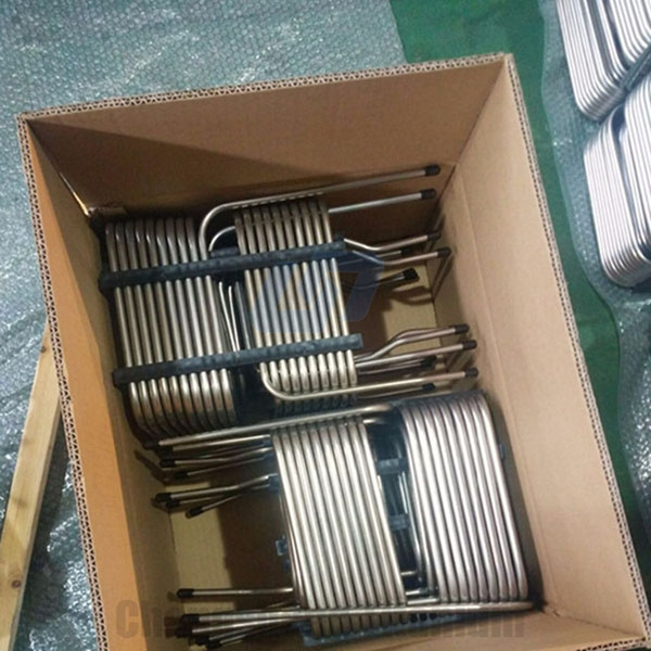 9.52mm to 80mm Titanium Cooling Coil for Refrigeration Titanium Evaporator Coil