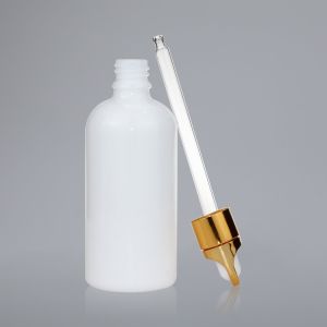 Wholesale 100ml White Porcelain Bottles With Glass Dropper For Essential Oils