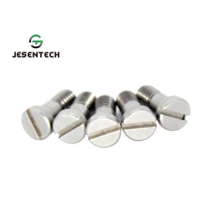 Small Tolerance Custom Bolts And Screws Flat Slot Head Type For Testing