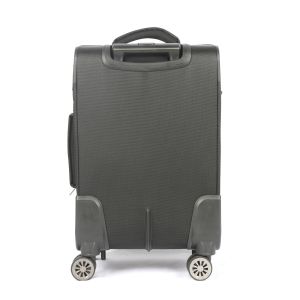 Perry Soft Polyester Black Trolley Luggage Sets