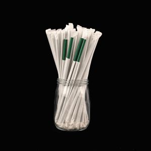 12mm biodegradable and compo stable bubble tea paper drinking straws