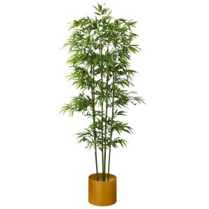 Wholesale Bamboo Artificial Potted Floor Plants For Shopping Mall Green Wall Decoration from china suppliers