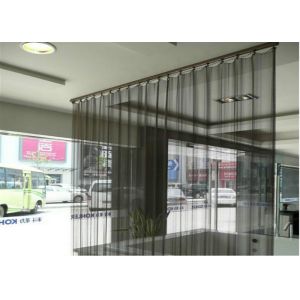 Colored Hanging Metal Coil Drapery , Room Metal Mesh Curtains Dividers