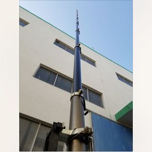 21m Height Lockable Pneumatic Telescopic Mast antenna telescopic mast-150kg