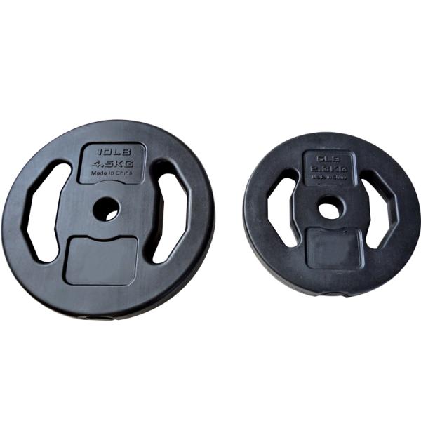 Unisex Black Bumper Plate Dumbbells 2.5 Kg Environment Friendly Cement