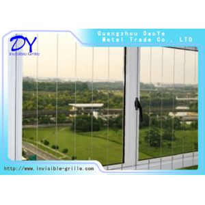 China 304 Aluminum Track Balcony Window Invisible Grille on sale
