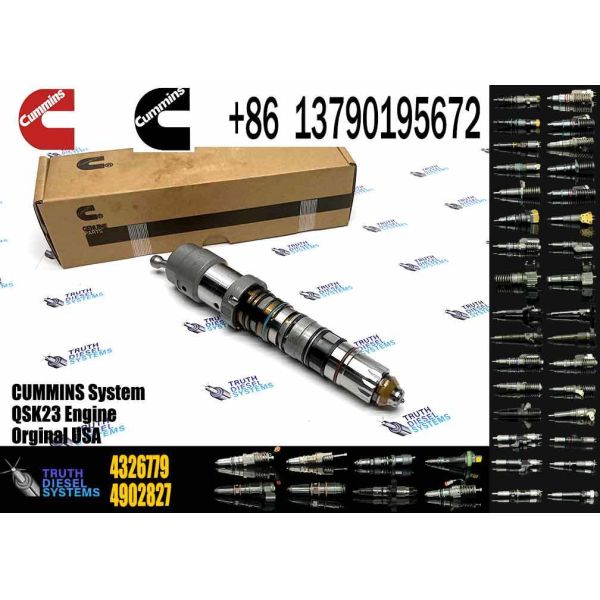 Common Rail Injector Fuel Injecto 4326779 4928346 4928349 for QSK23 Excavator