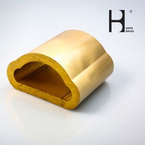 Polishing Surface Anti Fade Brass Handrail For Decorative Balustrade