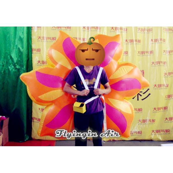 Wearable Inflatable Performance Costume, Inflatable Flower Wing for Dancer