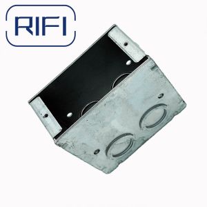 Galvanized Steel 3-1/2″ Deep 1-Gang Masonry Box With Concentric Knockouts Welded